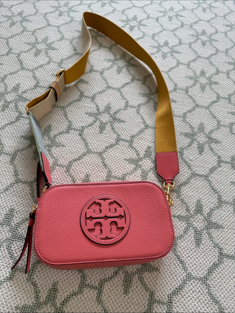 Tory Burch Mini Miller Crossbody Bag in Coral - Picture 5 of 9